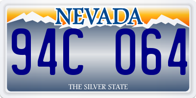 NV license plate 94C064