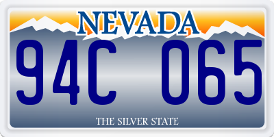 NV license plate 94C065