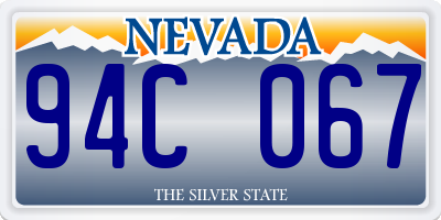 NV license plate 94C067