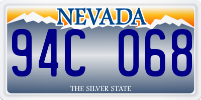 NV license plate 94C068