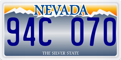 NV license plate 94C070