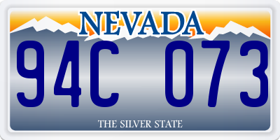 NV license plate 94C073