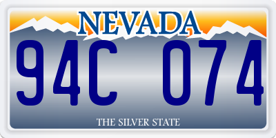 NV license plate 94C074