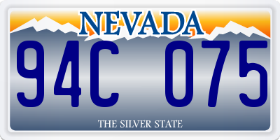 NV license plate 94C075