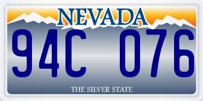 NV license plate 94C076