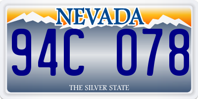 NV license plate 94C078