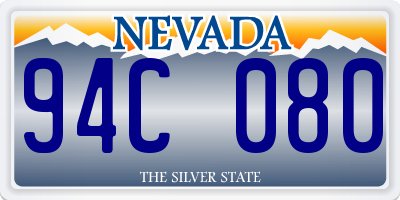 NV license plate 94C080