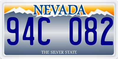 NV license plate 94C082