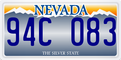 NV license plate 94C083