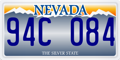 NV license plate 94C084