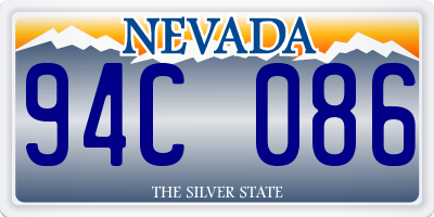 NV license plate 94C086