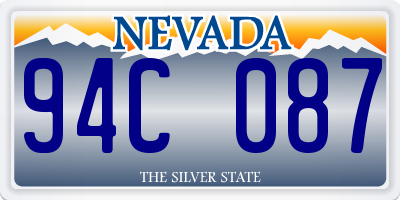 NV license plate 94C087