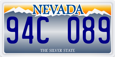 NV license plate 94C089