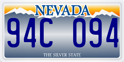 NV license plate 94C094