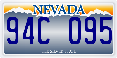 NV license plate 94C095