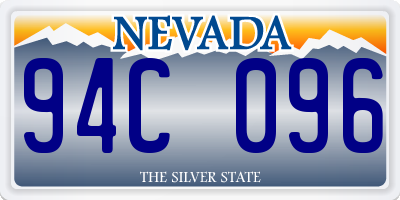 NV license plate 94C096