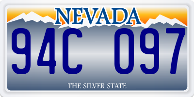 NV license plate 94C097