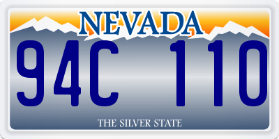 NV license plate 94C110