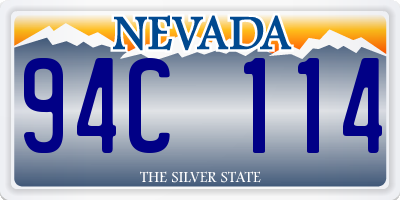 NV license plate 94C114