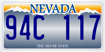 NV license plate 94C117