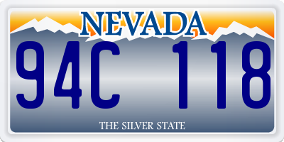 NV license plate 94C118