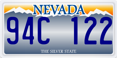 NV license plate 94C122