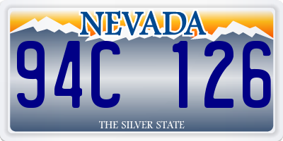 NV license plate 94C126