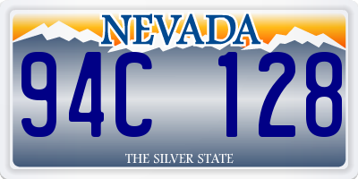 NV license plate 94C128