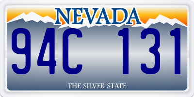 NV license plate 94C131