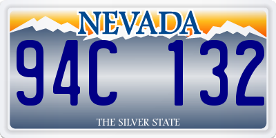 NV license plate 94C132