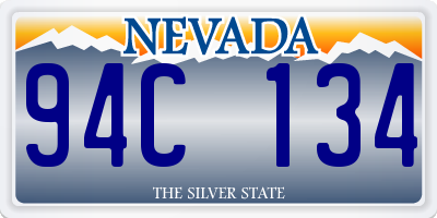 NV license plate 94C134