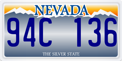 NV license plate 94C136