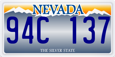 NV license plate 94C137