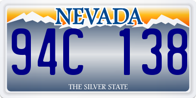 NV license plate 94C138