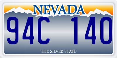 NV license plate 94C140