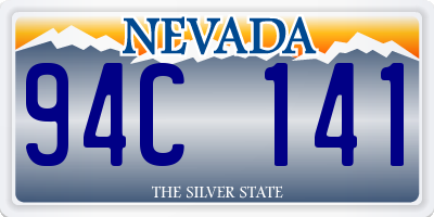 NV license plate 94C141