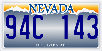 NV license plate 94C143