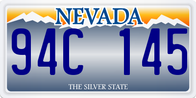 NV license plate 94C145