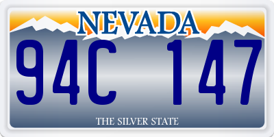 NV license plate 94C147