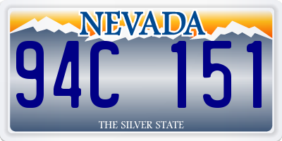 NV license plate 94C151