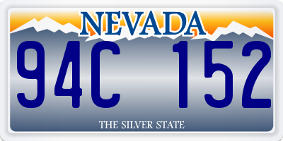 NV license plate 94C152