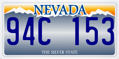 NV license plate 94C153