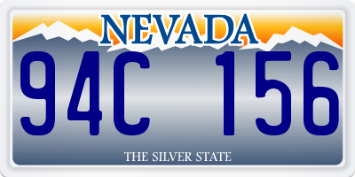 NV license plate 94C156