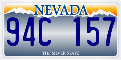 NV license plate 94C157