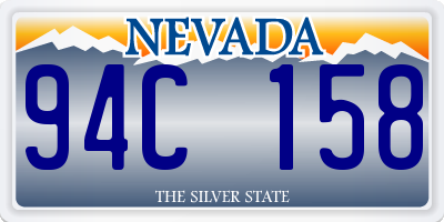 NV license plate 94C158