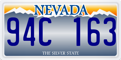 NV license plate 94C163