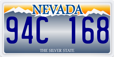 NV license plate 94C168