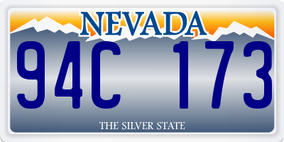 NV license plate 94C173