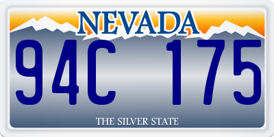 NV license plate 94C175