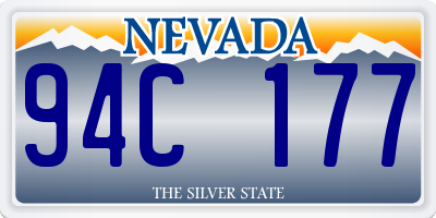 NV license plate 94C177